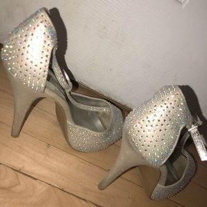 Steve Madden crystal stilettos